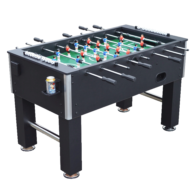 โต๊ะโกล์ โต๊ะฟุตบอลมือหมุน POOL BILLIARD รุ่น V.1 สีดำล้วน